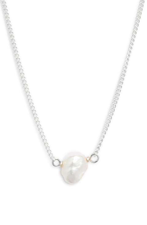 Keishi Pearl Drop Necklace