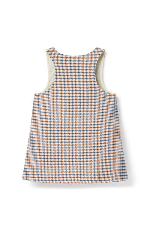 Janie And Jack Houndstooth Jacquard Jumper In Brown