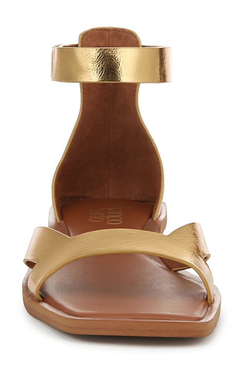 Franco Sarto Elisa Ankle Strap Sandal In Gold