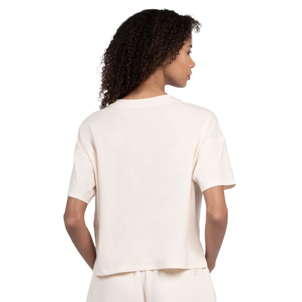 Women's Starter Cream Chicago Cubs Pastels Boxy Cropped T-Shirt - image 2