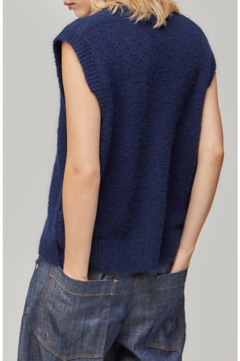 V-Neck Sweater Vest, Alternate, color, NAVY
