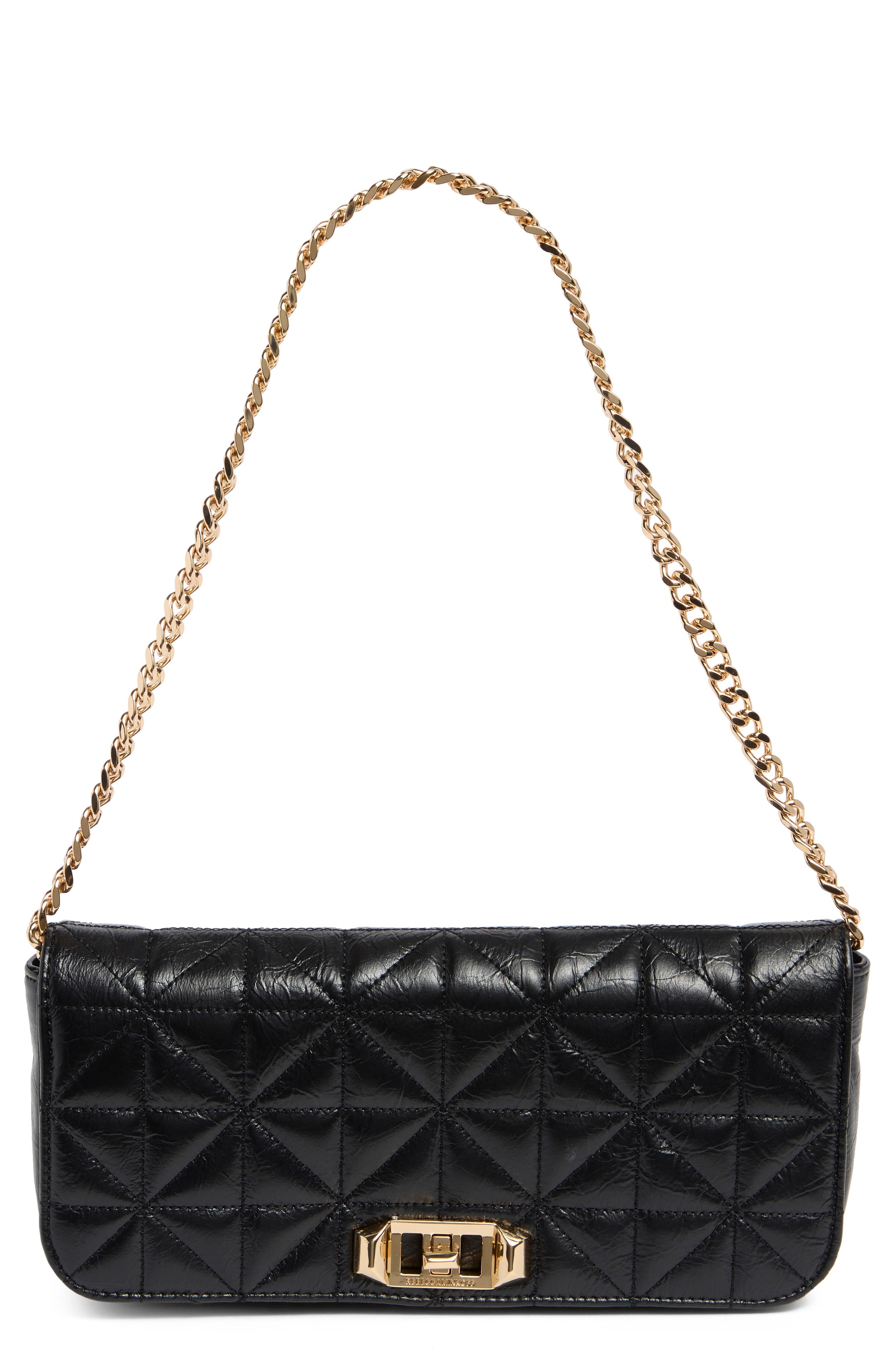 Rebecca Minkoff Quilted Flap Clutch, Main, color, 