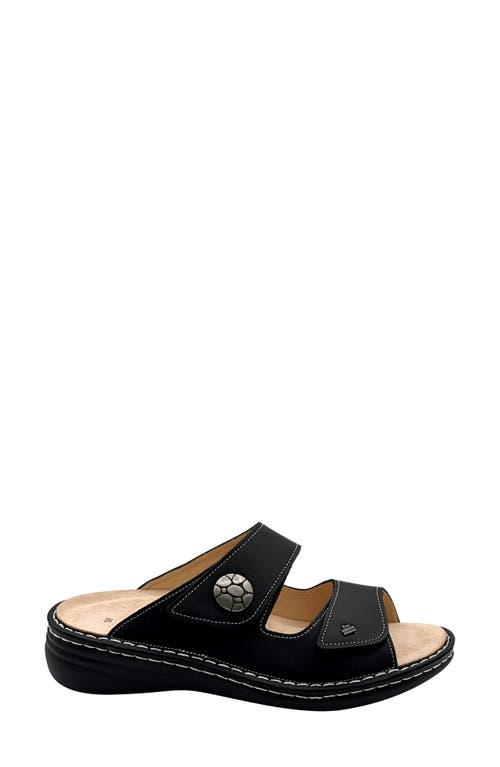 Finn Comfort Moorea Slide Sandal In Black
