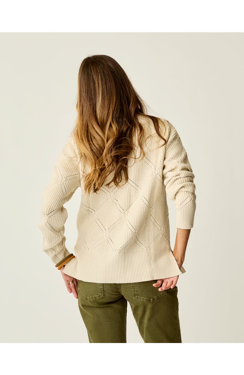 Carve Designs Woodward Allover Sweater, Alternate, color, Birch