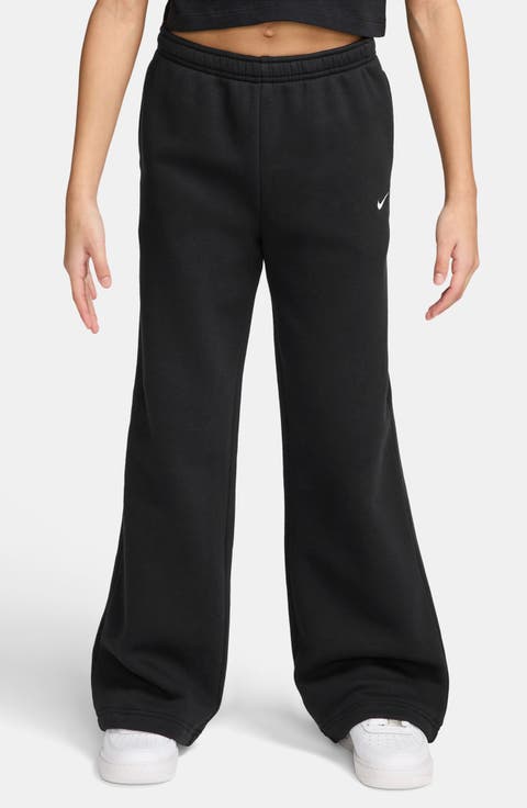 Kids' Sportswear Studio Fleece Open Hem Pants (Big Kid)