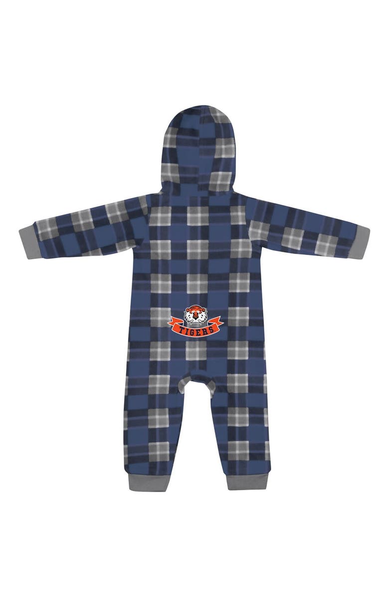 COLOSSEUM Infant Colosseum Navy Auburn Tigers Full-Zip Plaid Hoodie Long Sleeve Jumper, Alternate, color, Navy