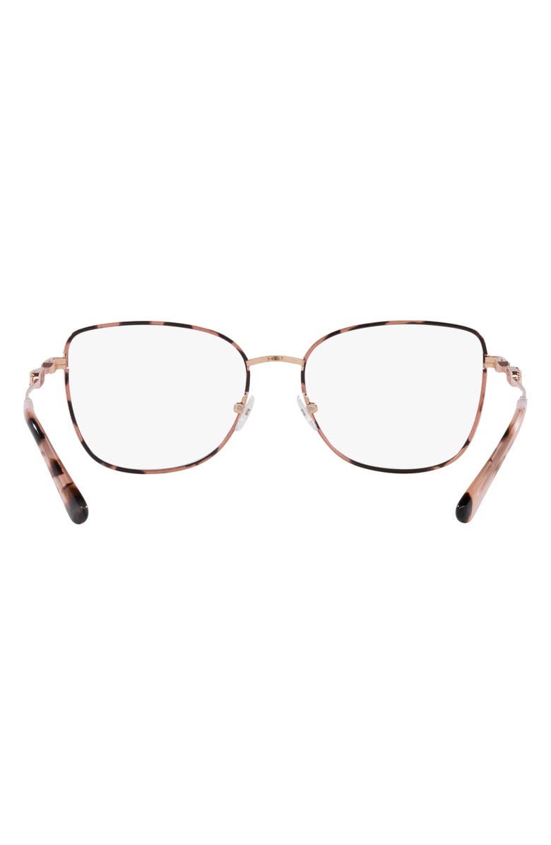 Michael Kors Empire 54mm Square Optical Glasses, Alternate, color, Rose Gold