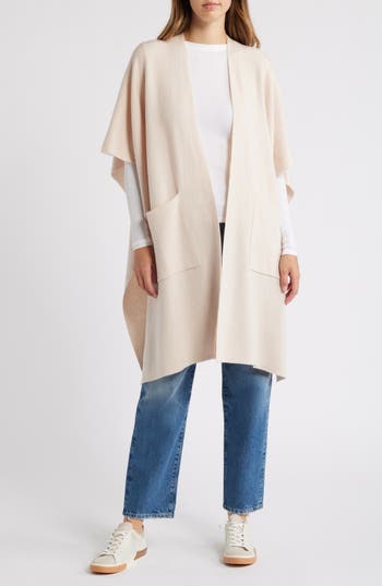 Nordstrom Wool & Cashmere Pocket Ruana