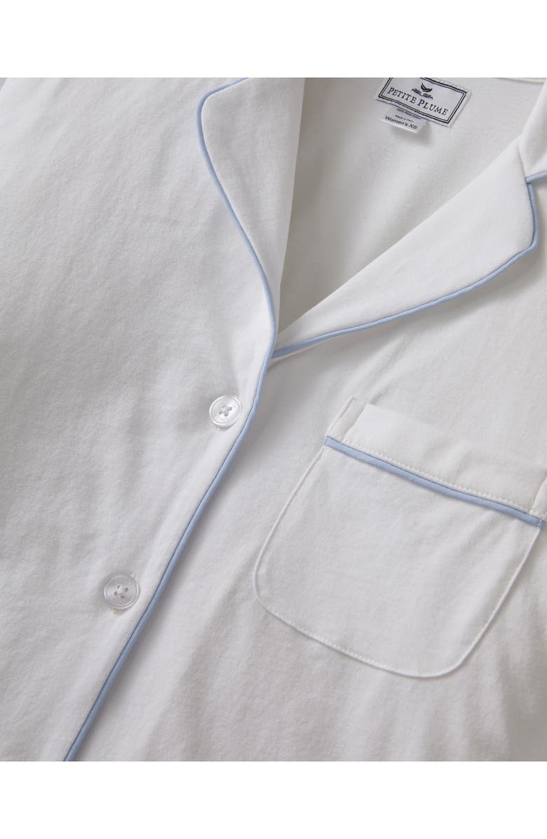 Petite Plume Pima Cotton Pajamas, Alternate, color, White