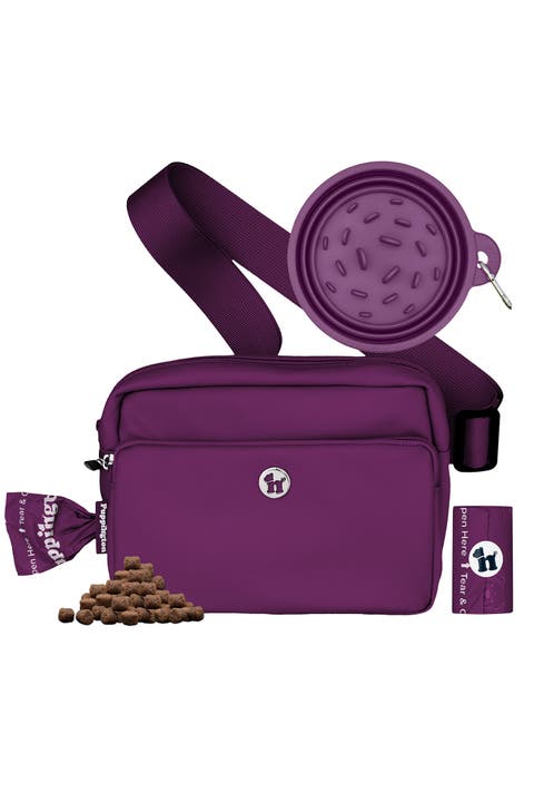 3-in-1 Dog Walking Bag with Waste Bags plus Travel Bowl