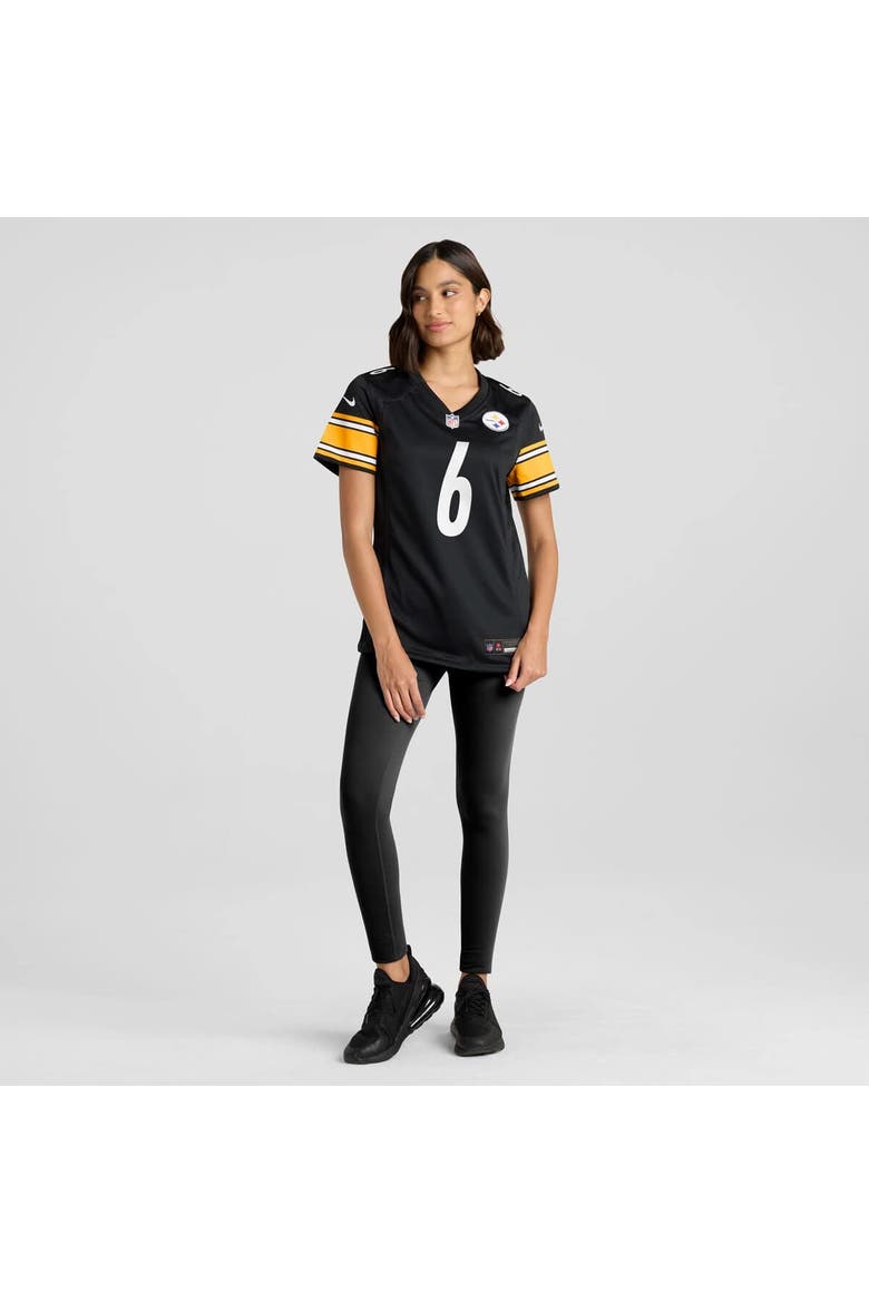 Women's Nike Patrick Queen Black Pittsburgh Steelers Game Player Jersey, Alternate, color, Black