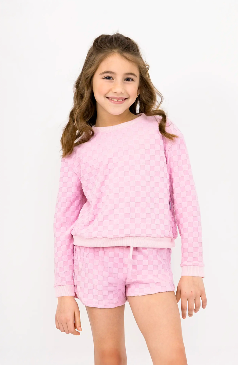 Limeapple Lightweight Terry Sweatshirt, Main, color, Candy Pink