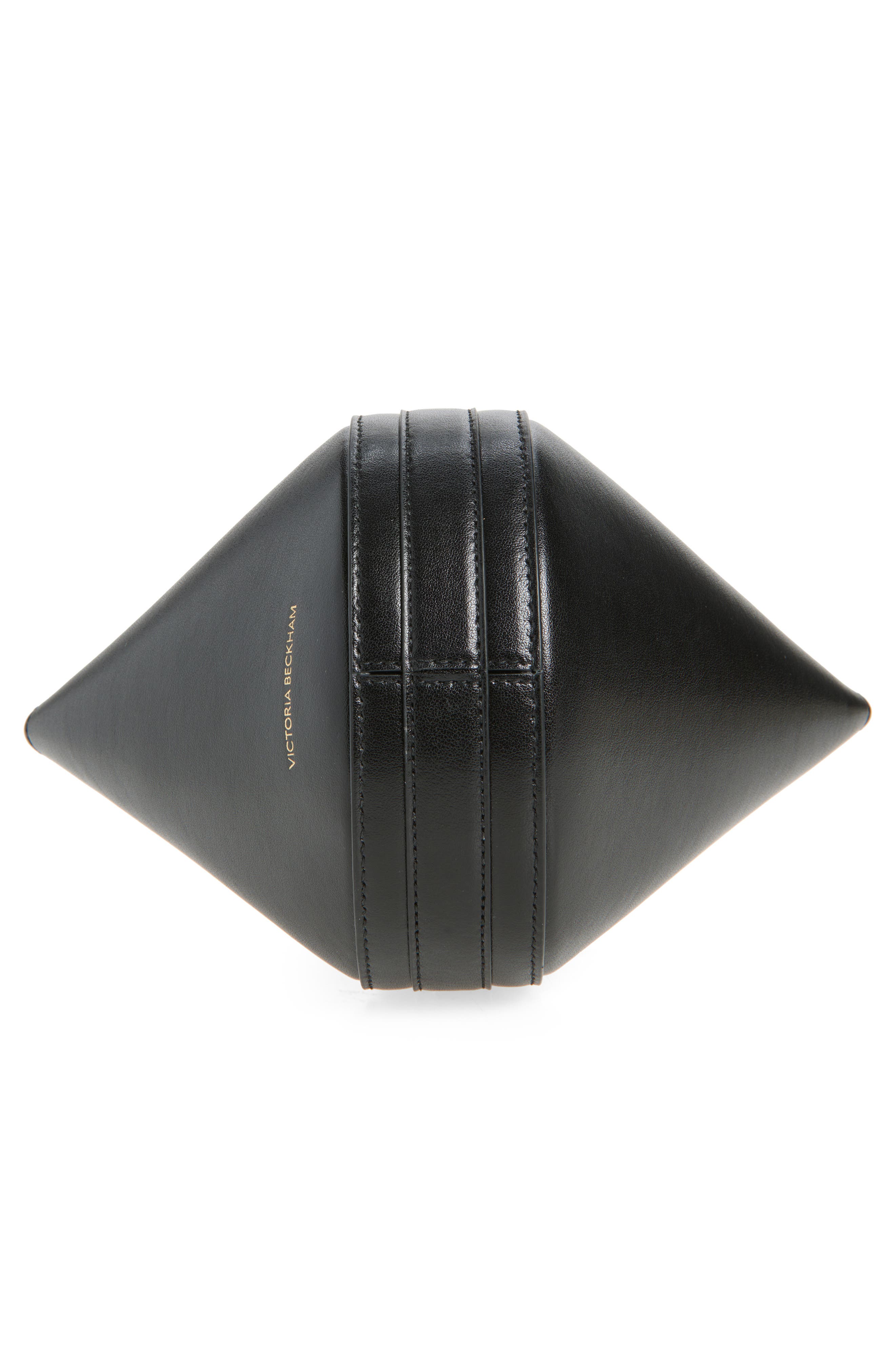 Victoria Beckham Mini Dia Leather Pouch Clutch, Alternate, color, 