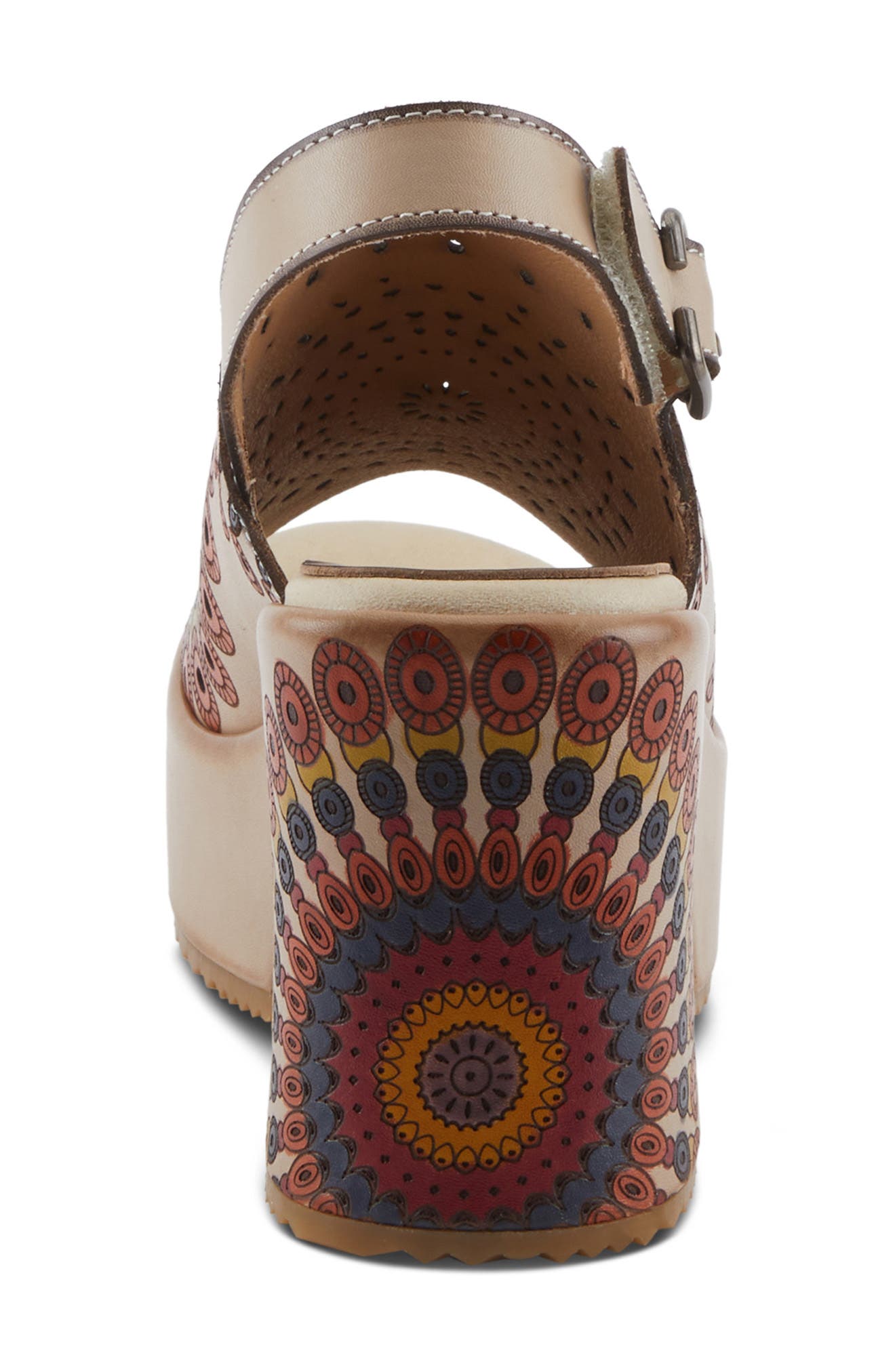 Stevienix Slingback Platform Sandal, Alternate, color, BEIGE MULTI