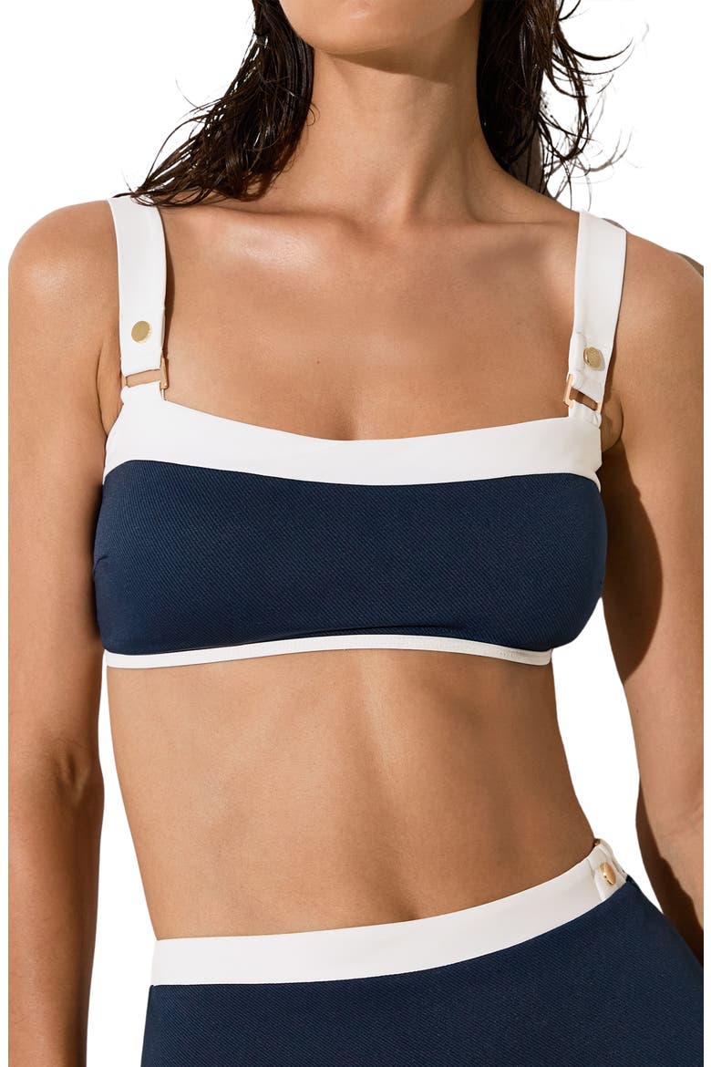 Bronte Bikini Top, Main, color, NAVY/ IVORY