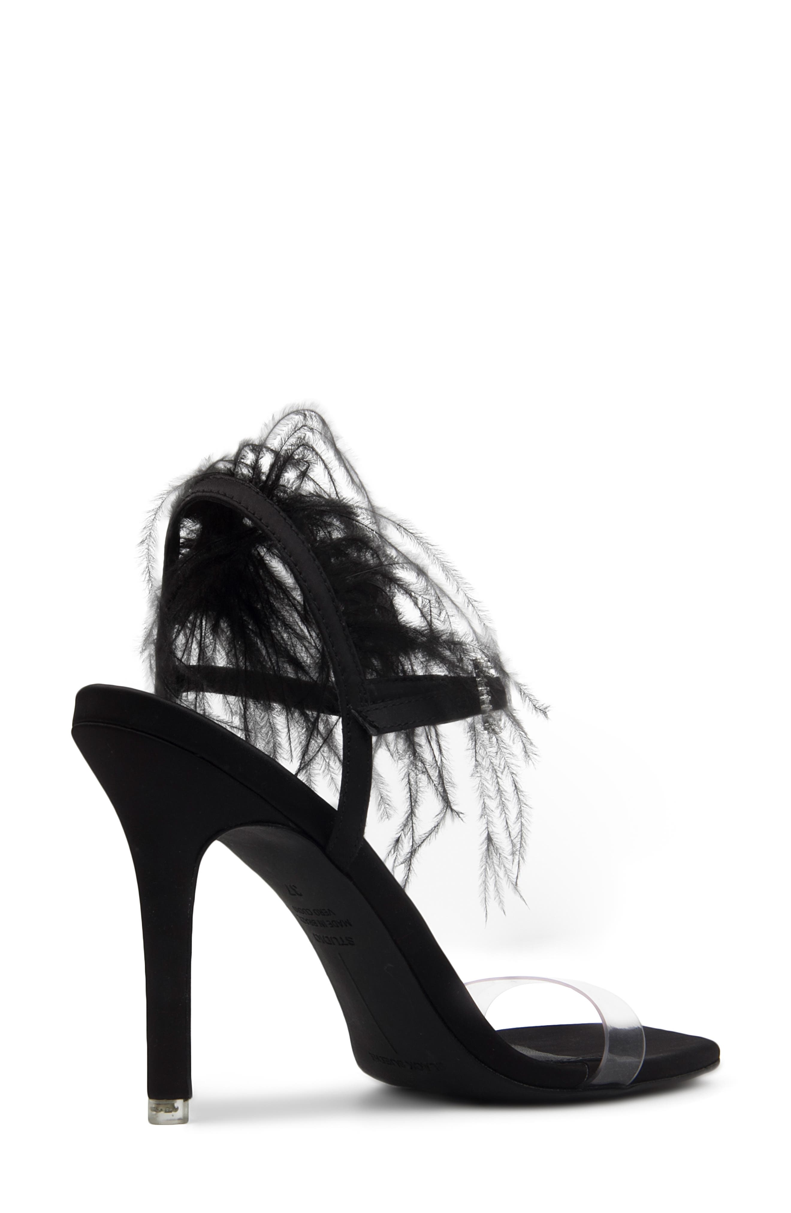 BLACK SUEDE STUDIO Trinity Square Toe Sandal, Alternate, color, 