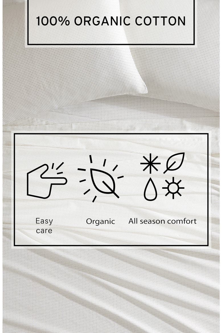 Muru 200 Thread Count Organic Cotton Sheet Set, Alternate, color, BEIGE