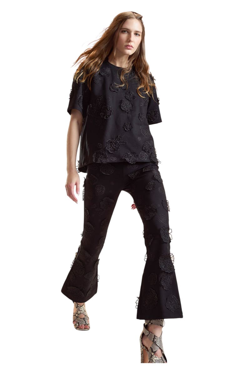 Cynthia Rowley Pop Floral Applique Top, Alternate, color, 