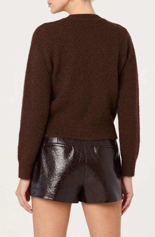 Astr The Label Kalie Embellished Cardigan In Brown