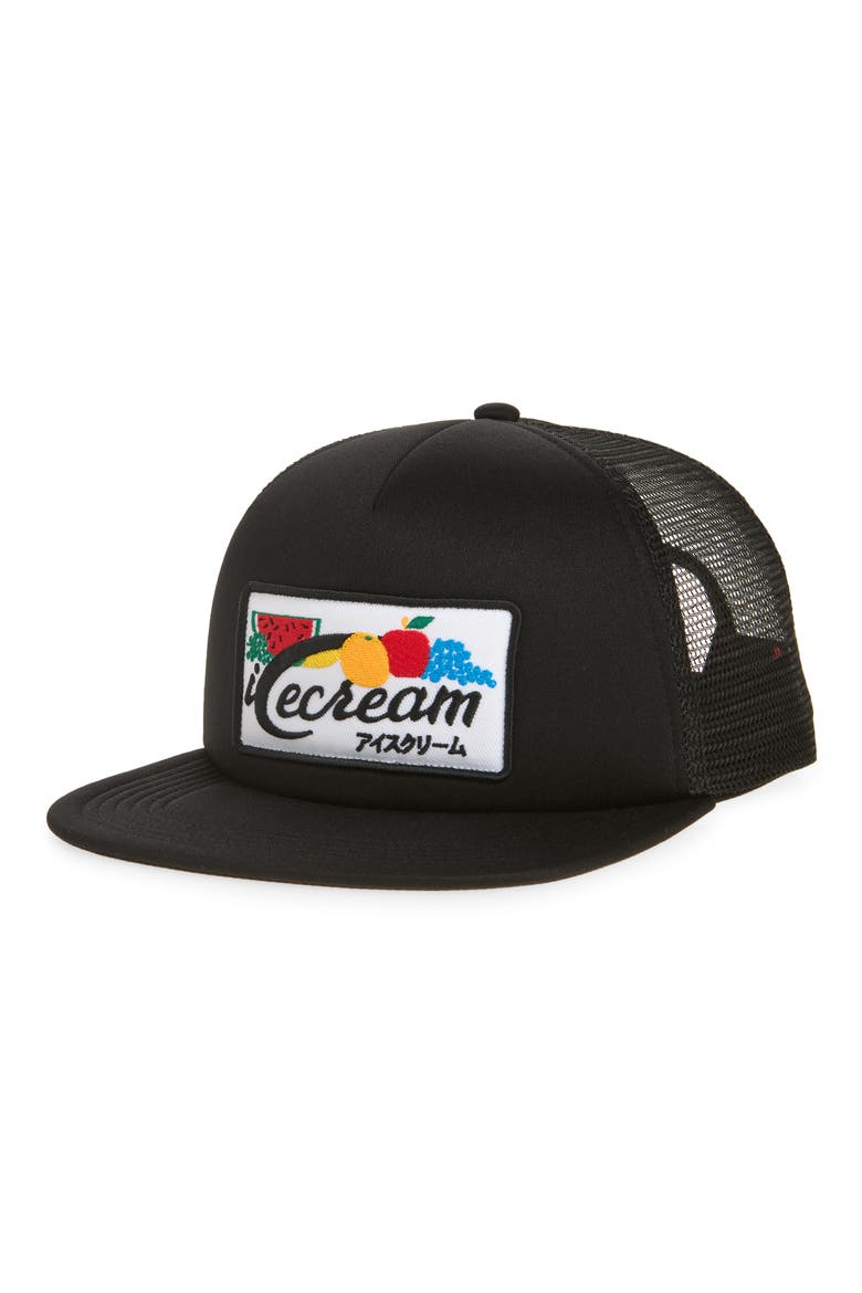 Squeeze Trucker Hat, Main, color, BLACK