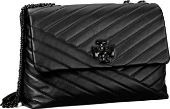 Kira Chevron Powder Coated Convertible Shoulder Bag