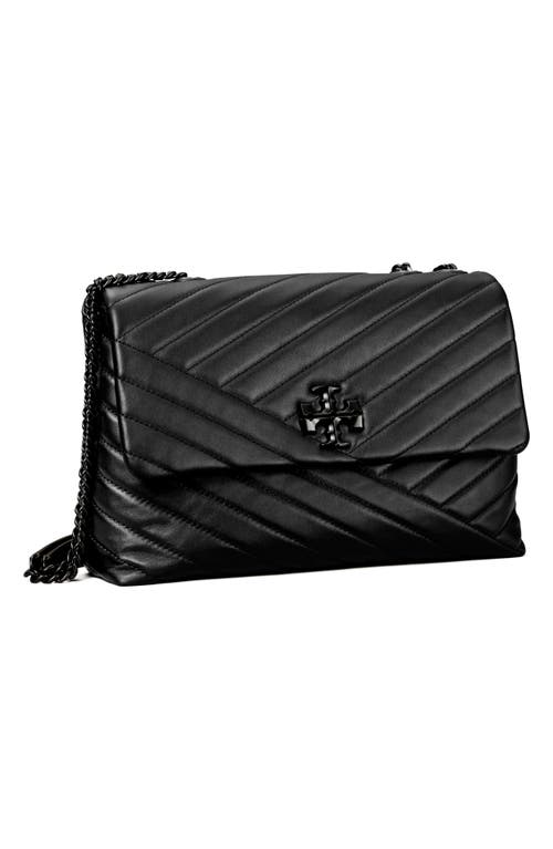 Tory Burch Kira Chevron Powder Coated Convertible Shoulder Bag In Multi