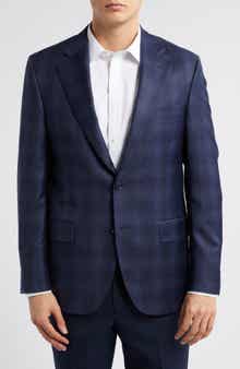 Peter Millar Hartford Classic Fit Plaid Wool Sport Coat