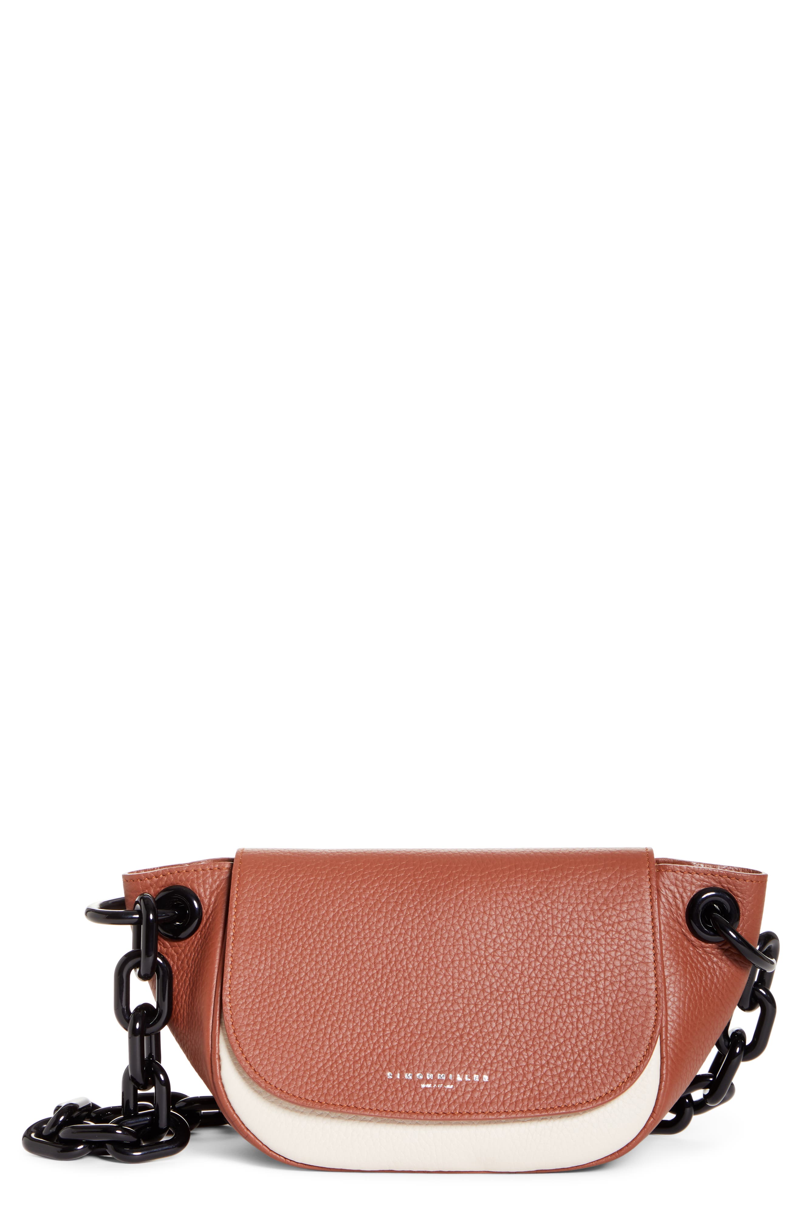 Bend Leather Shoulder Bag, Main, color, ROOT BEER / CLIFF 30015