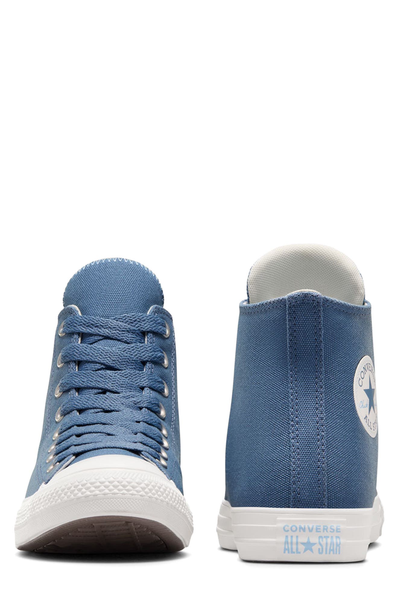 Converse Chuck Taylor All Star Canvas High Top Sneaker, Alternate, color, Lakeside Blue/ Light Blue
