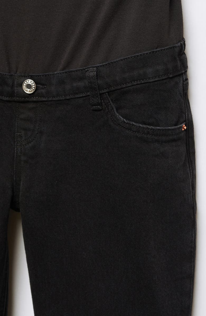 MANGO Over the Bump Straight Leg Crop Maternity Jeans, Alternate, color, 