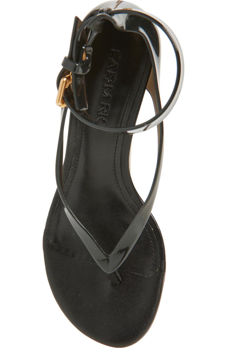 FARM Rio Jelly Ankle Strap Sandal, Alternate, color, Black