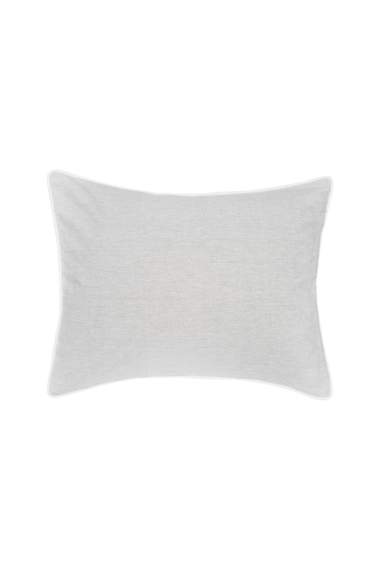 Tate Boulder Cotton Standard Pillow Sham, Main, color, Grey
