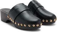 MANGO Studded Leather Clog