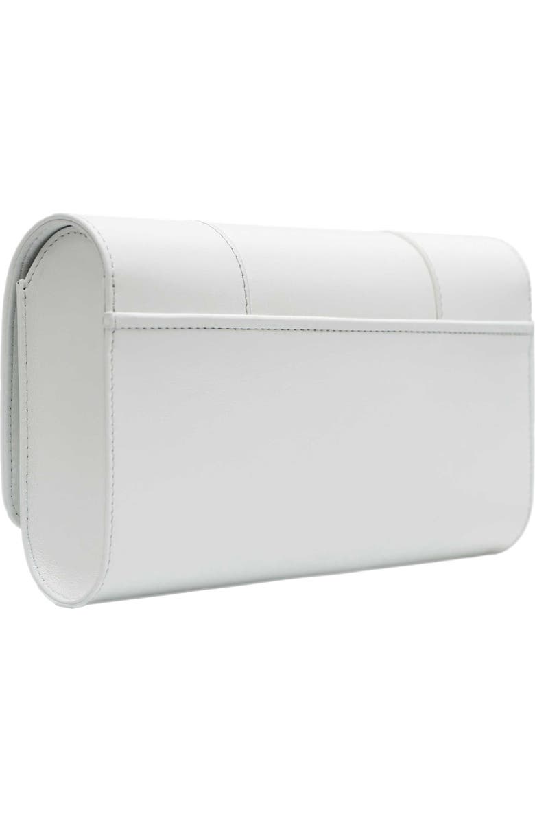 PERRIN PARIS Le Disque Clutch Strass, Alternate, color, White / Strass