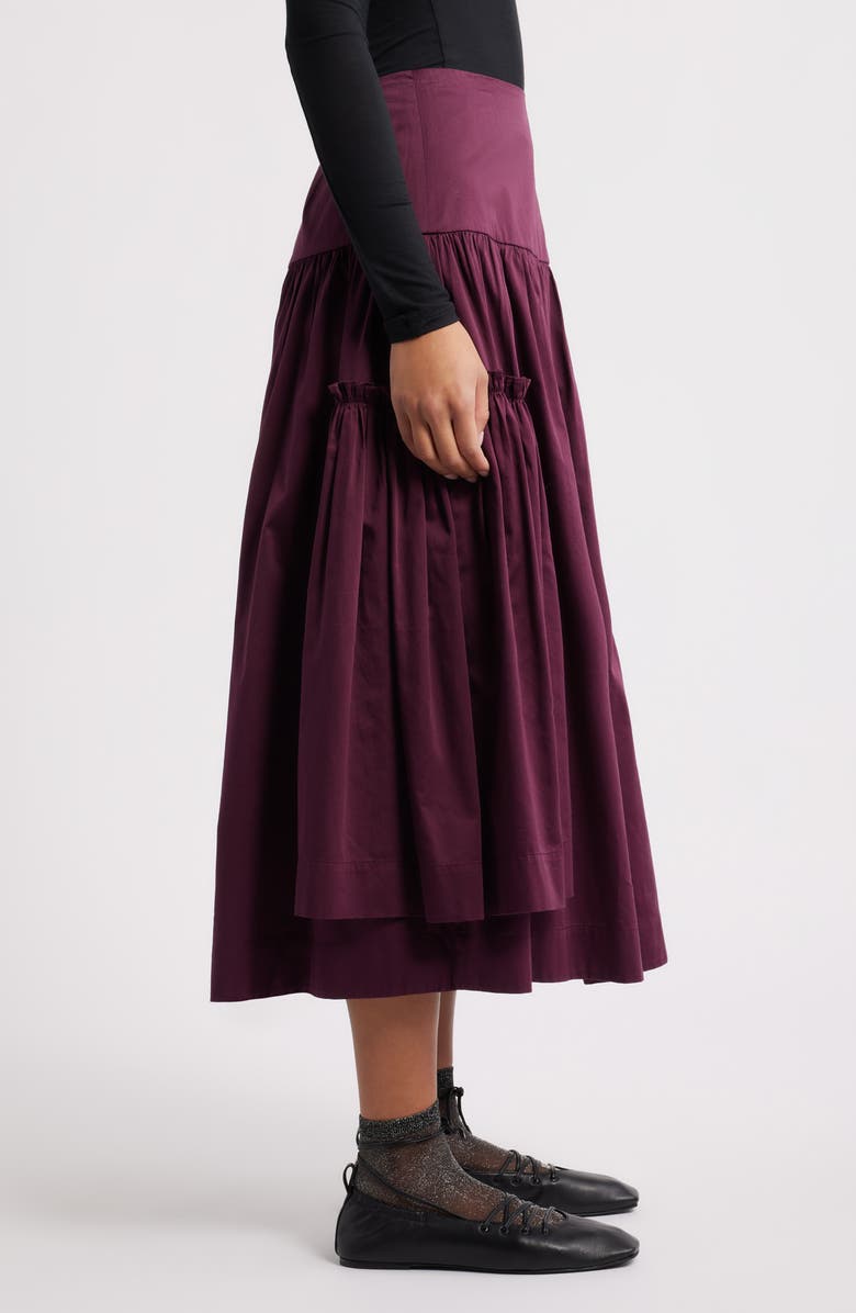 Damson Madder Berta Midi Skirt, Alternate, color, Fig