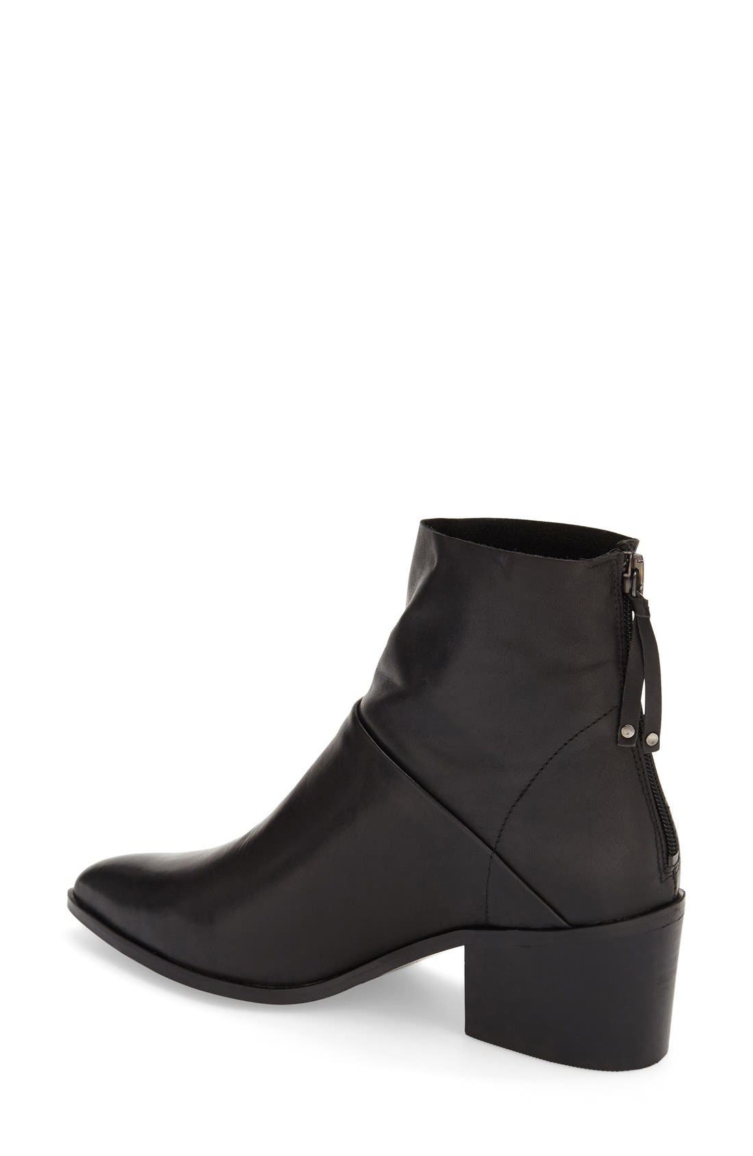 Topshop 'Midnight' Pointy Toe Boot, Alternate, color, 