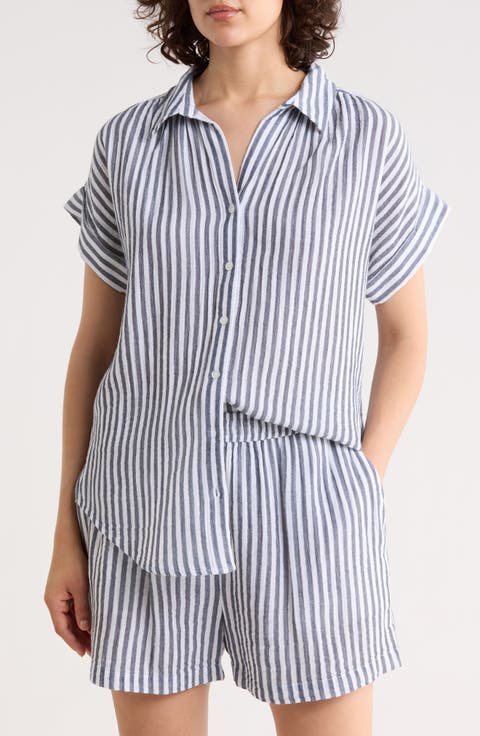 Duo Gauze Button-Up Shirt