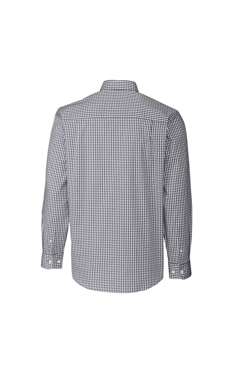 Cutter & Buck Men's Cutter & Buck Charcoal New Mexico State Aggies Easy Care Stretch Gingham Big & Tall Long Sleeve Button-Down Shirt, Alternate, color, 