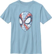 Marvel: Spider-Man Boy's Marvel Spider-Man American Flag Mask Graphic T-Shirt