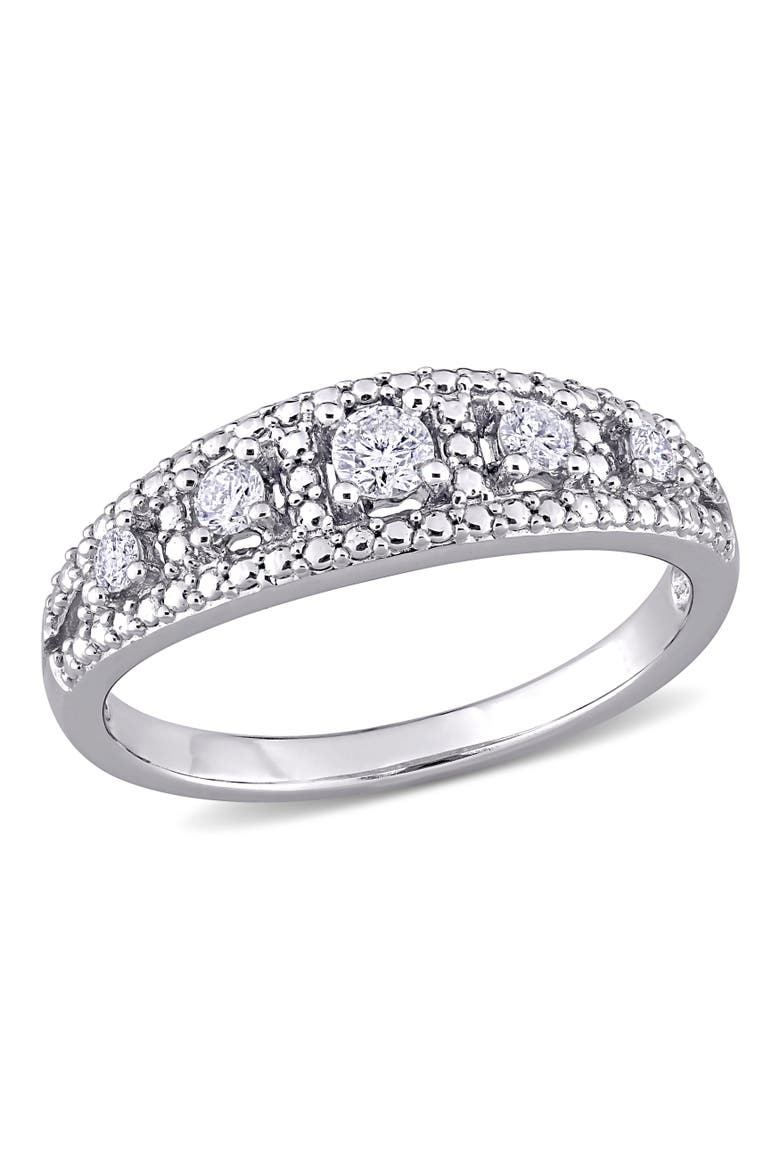 Diamond Anniversary Ring 10k White Gold, Main, color, White Gold