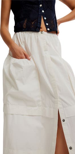 Eloise Cotton Twill Maxi Skirt