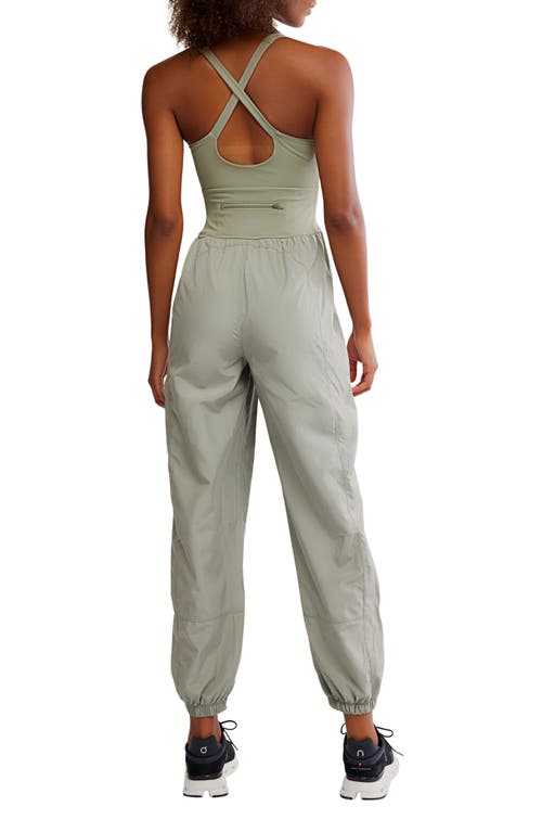Free People Fp Movement Righteous Runsie Jumpsuit In Green