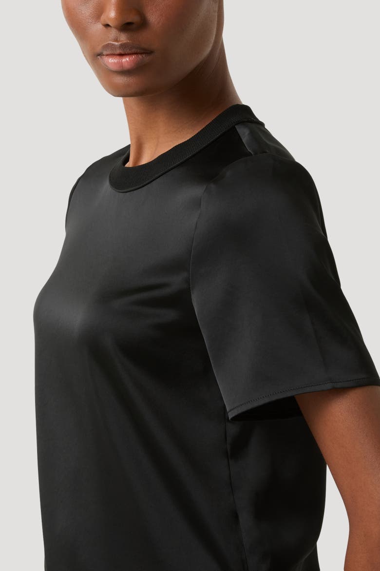 Satin Shirt Dylan, Alternate, color, Black