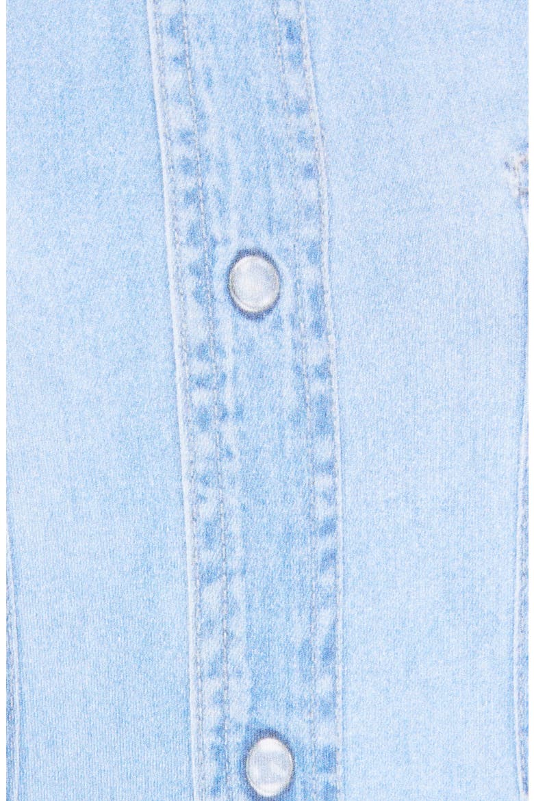 Denim Print Bodysuit, Alternate, color, BLUE DENIM