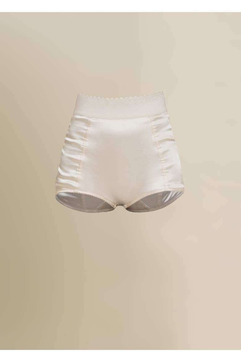Seraphim Satin Stretch-Fit Knickers, Main, color, Champagne