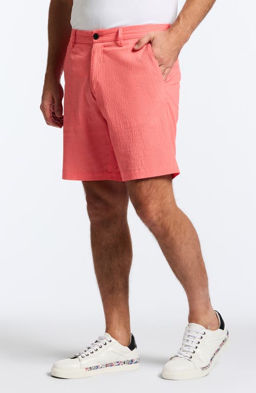 Robert Graham Thresher Seersucker Shorts In Coral