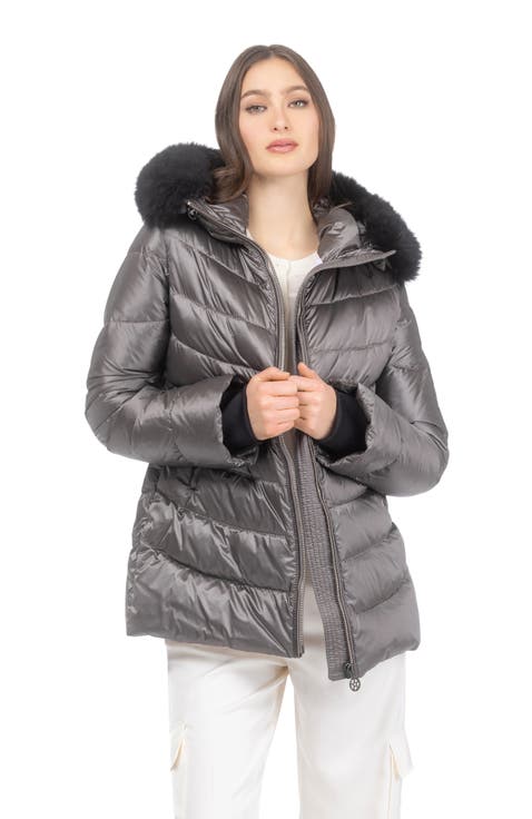 Apres-Ski Mid Jacket With Detachable Toscana Lamb Hood Trim