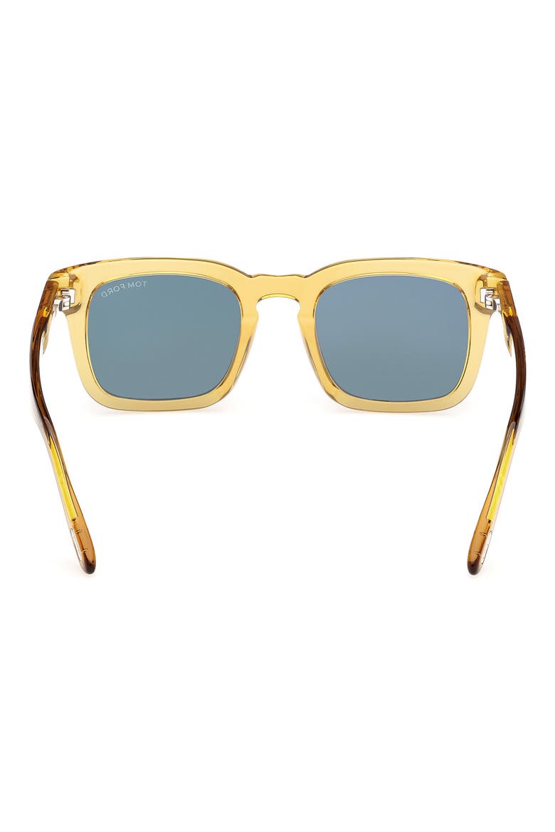 Dax 50mm Square Sunglasses, Alternate, color, SHINY YELLOW / GREEN