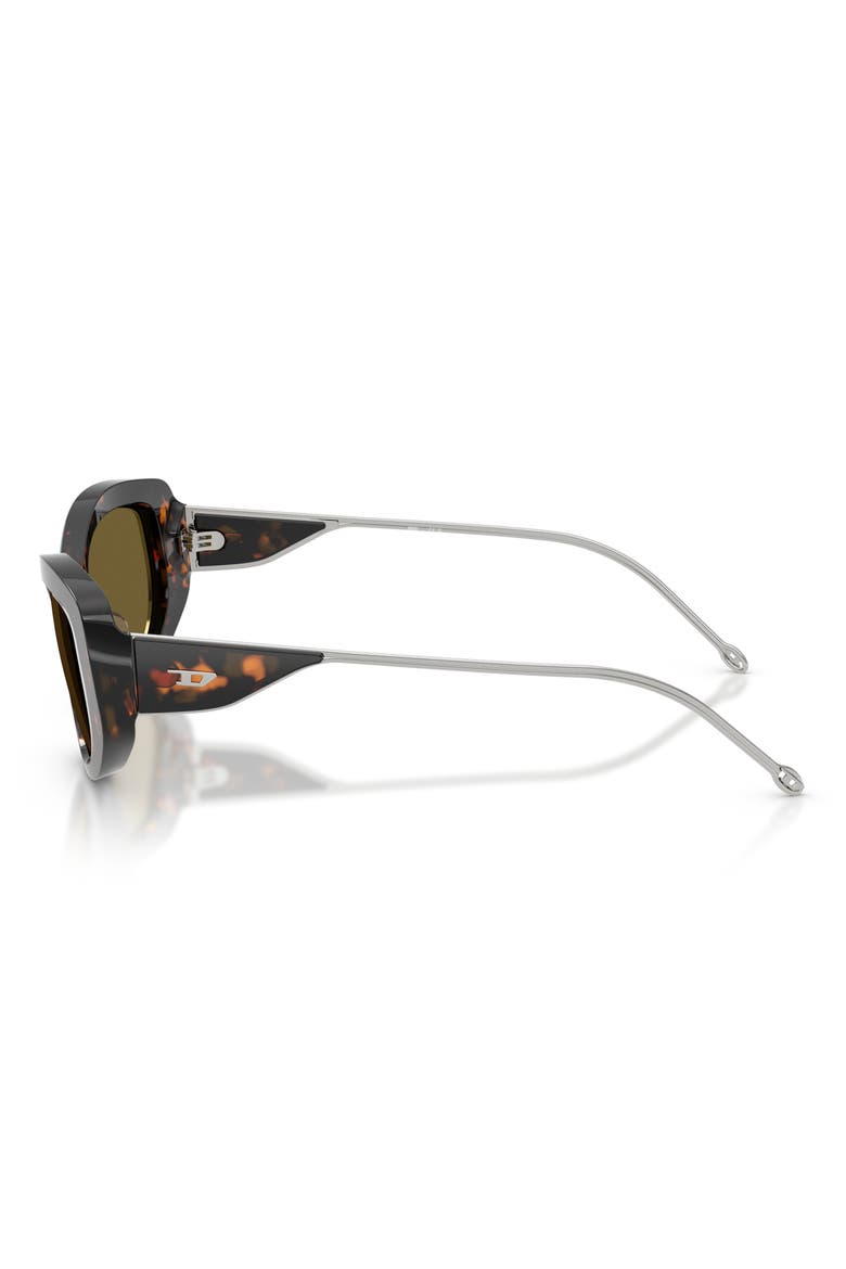Geck-D 54mm Oval Sunglasses, Alternate, color, SHINY HAVANA/ BROWN