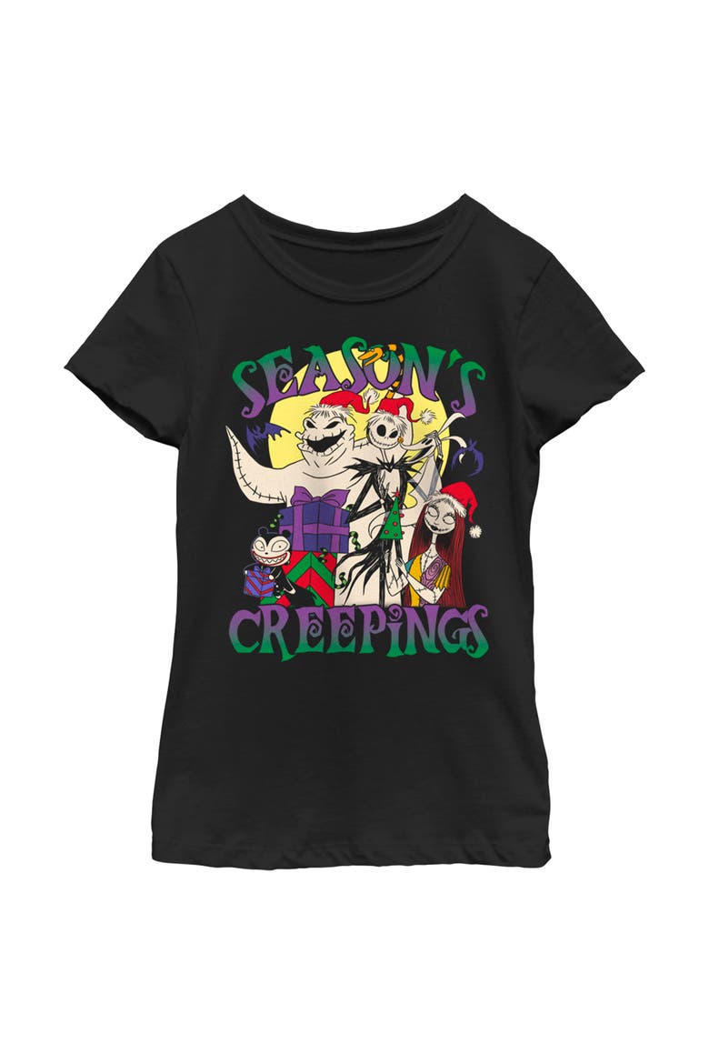Girls' Season's Creepings Graphic Tee, Main, color, Black